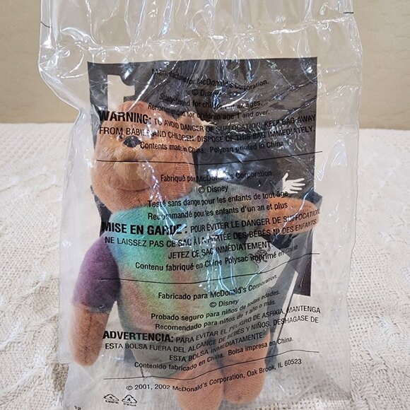 NIP 2001 Disney The Country Bears BEARY BARRINSON #1 McDonalds Happy Meal Plush - Picture 3 of 4